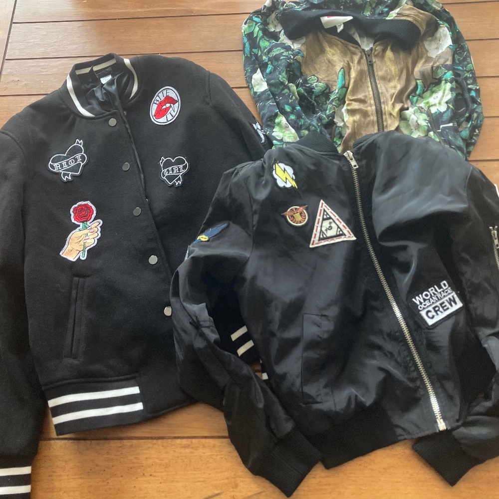 Womens 3 Bomber Jacket Bundle Small - image 1